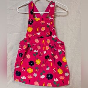 Pink Corduroy Overall Dress 18m